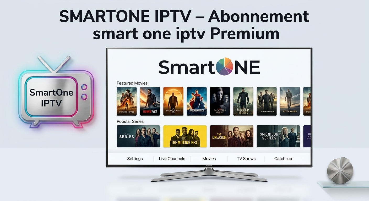 SmartOne IPTV abonnement - Interface 4K